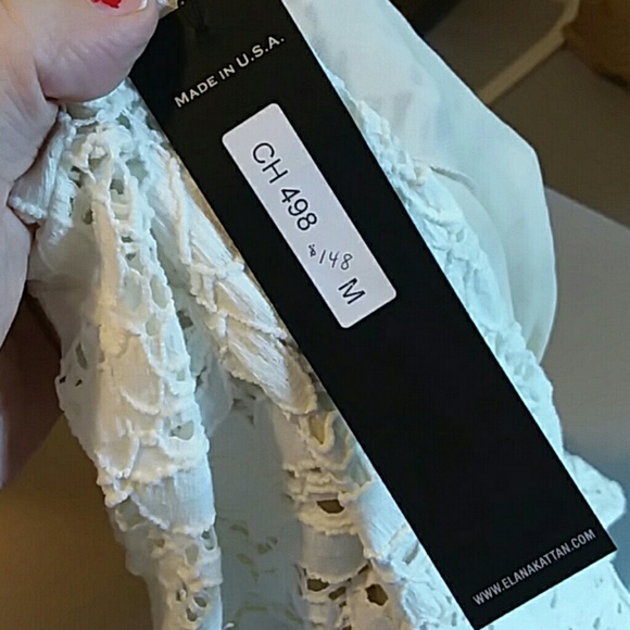 Eluana Kattan queen annes lace peplum blouse - Picture 7 of 8